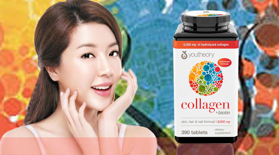 Collagen Biotin Youtheory 6000mg (390 Tablets)