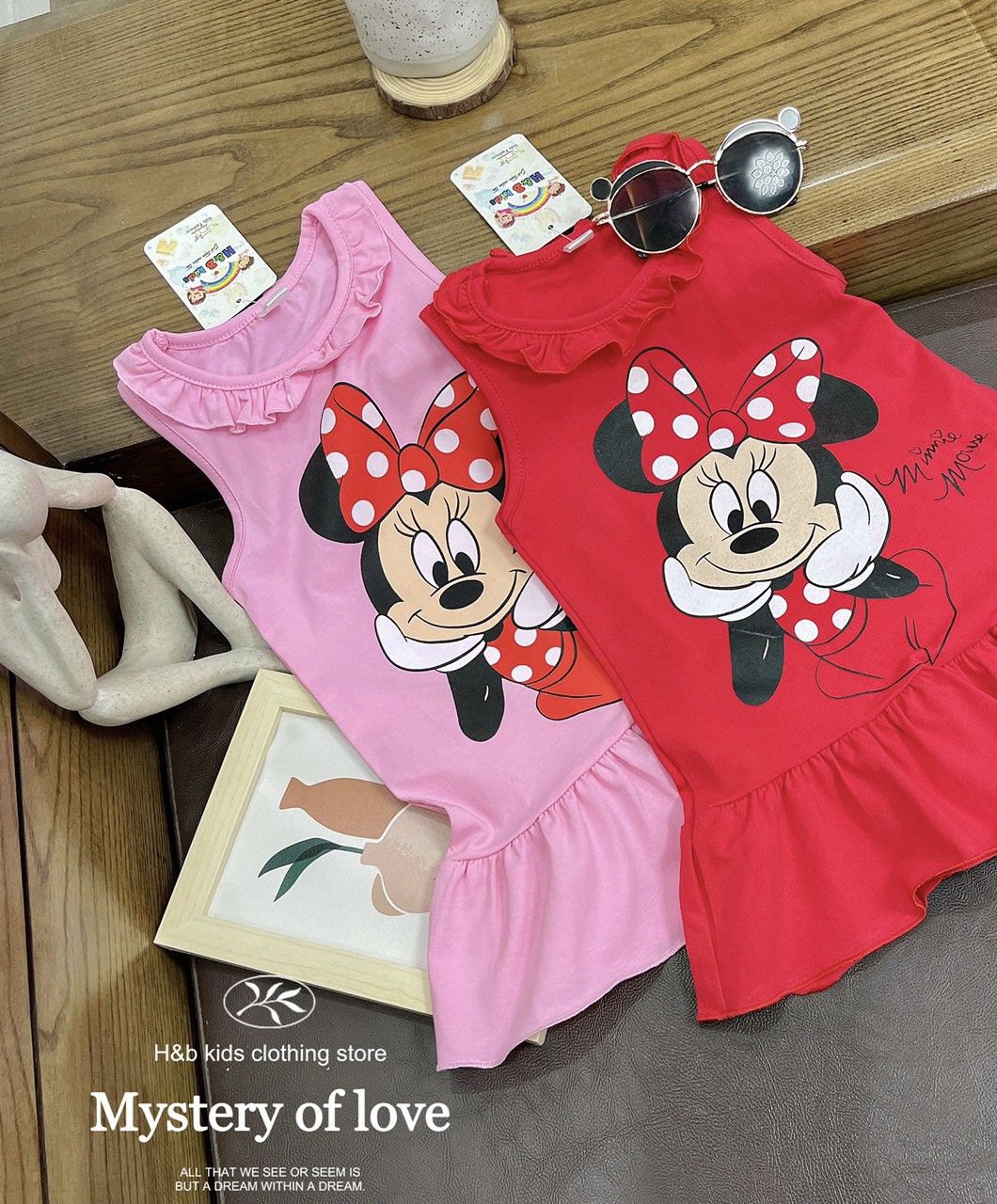 [Siêu Sale] Đầm Mickey siêu đáng yêu dáng xòe cho bé