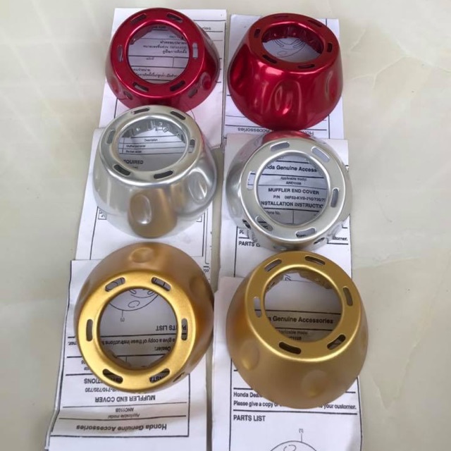 Chụp đít pô Vario/Click CNC kiểu zin