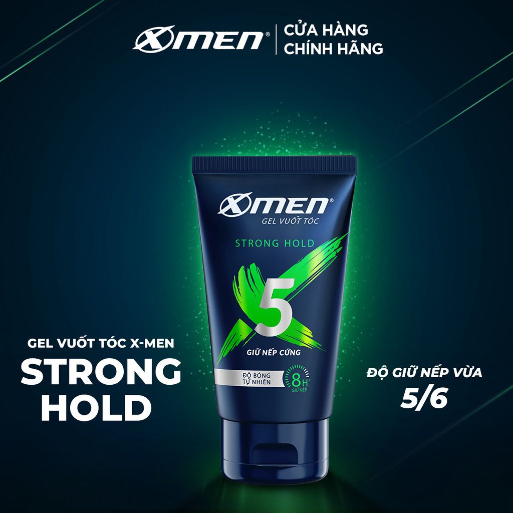 Gel vuốt tóc X-men Cứng tóc 150g - Strong Hold