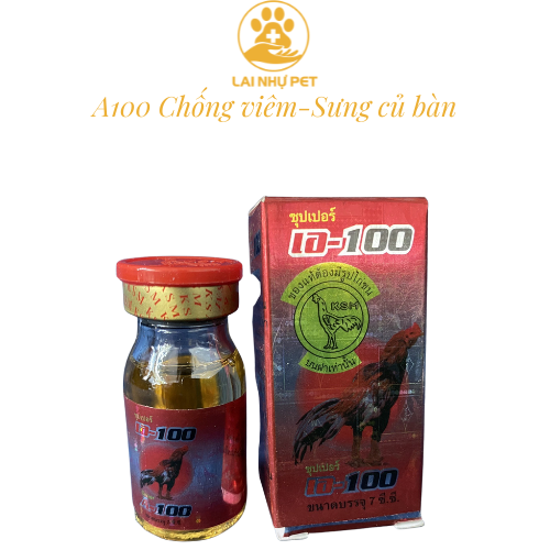 A-100 - thu.3ốc dưỡng tang gà - 7ml - lai nhự pet