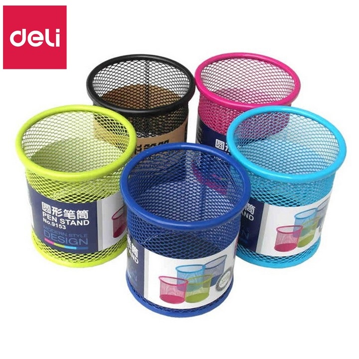 Khay cắm bút sắt tròn Deli 9153 / 9172