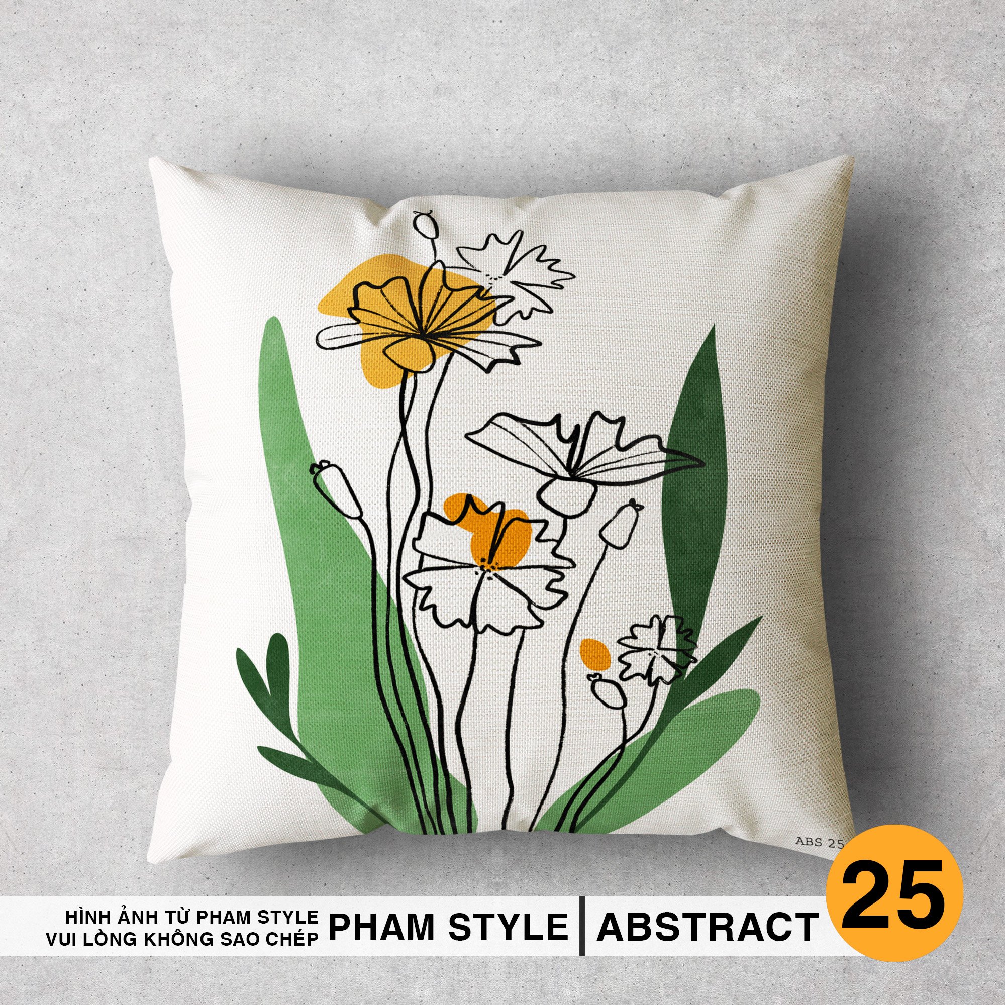 VỎ GỐI SOFA TRANG TRÍ ABSTRACT (No21-No40) (45x45cm)