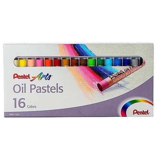 16 Màu sáp dầu Pentel Oil Pastels - Bút sáp màu dầu (màu vẽ mĩ thuật)