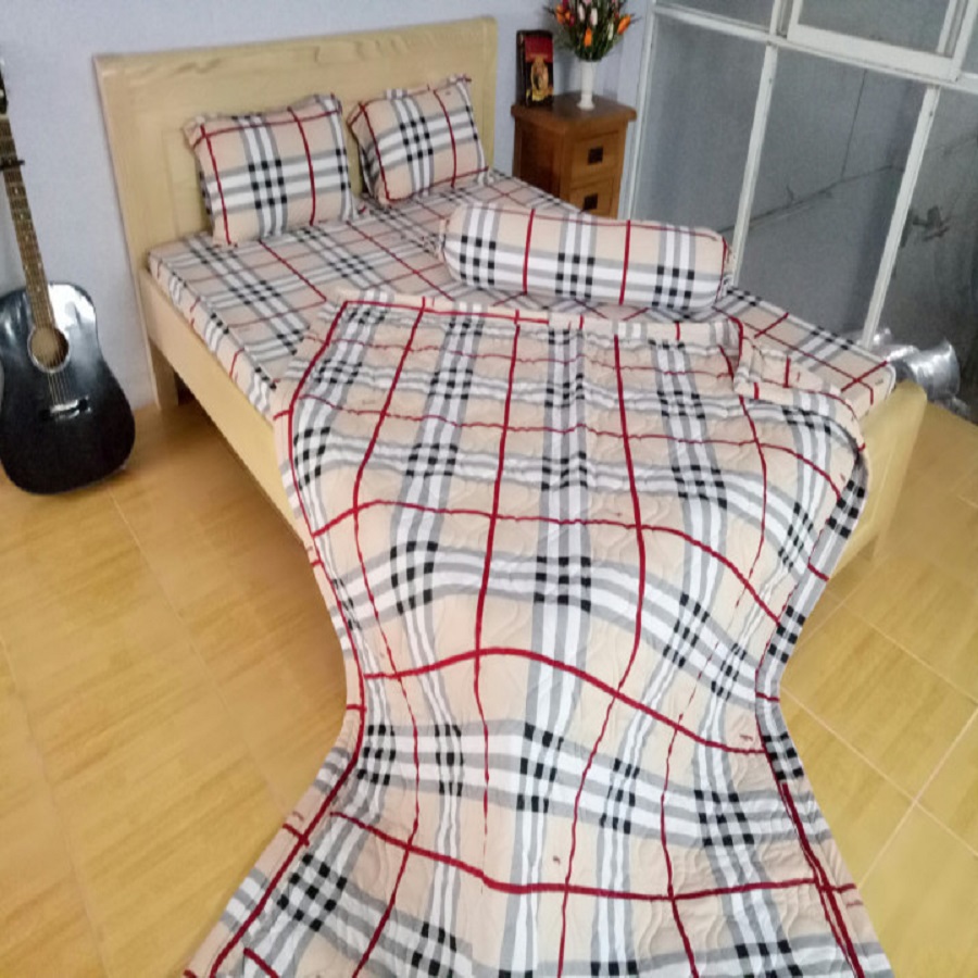 BỘ DRAP THUN LẠNH CAO CẤP 4 MÓN 1M6X2M TL24