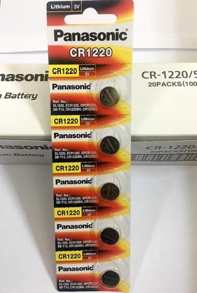 CR1220 Panasonic Vỉ 5 Viên Made in Indonesia