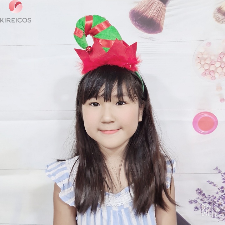 [HCM]Cài Noel Hình Nón Sọc Xanh Có Chuông