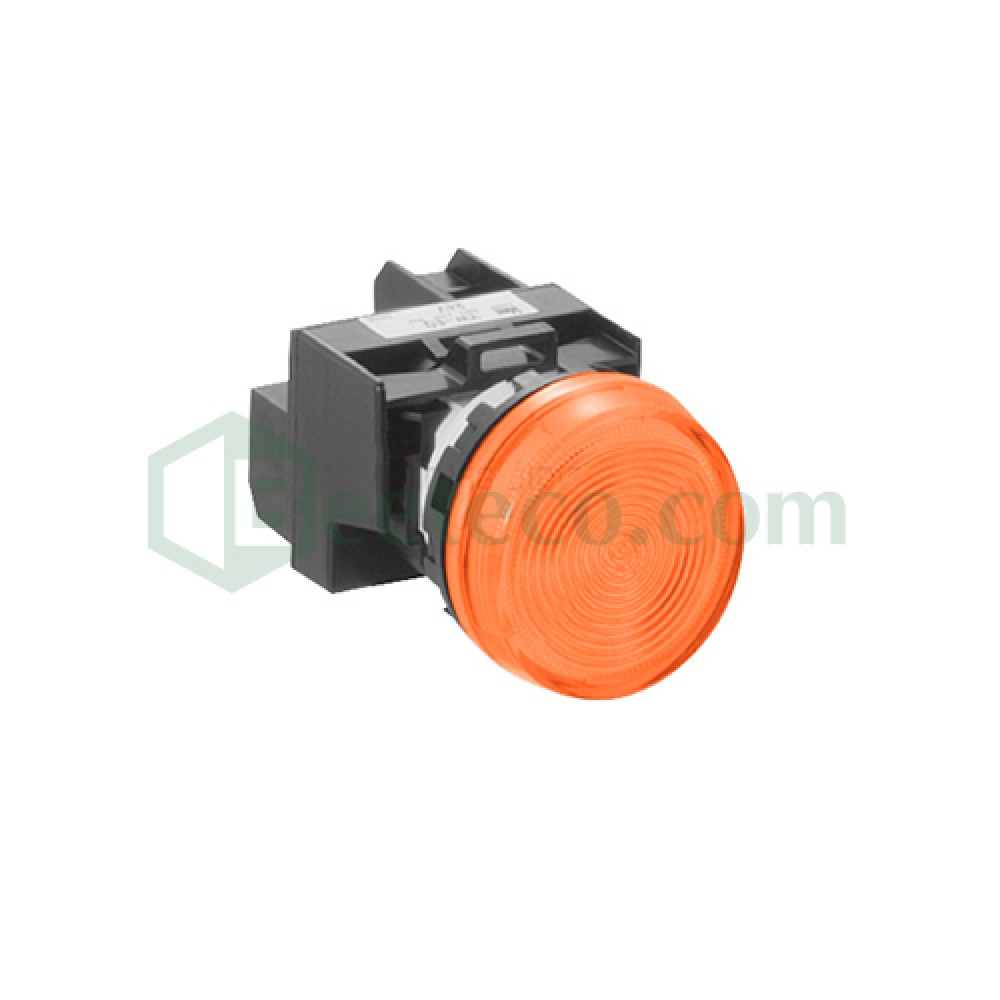 YW1P-1EQM3 : Đèn báo Idec phi 22, loại phẳng, 220V AC/DC
