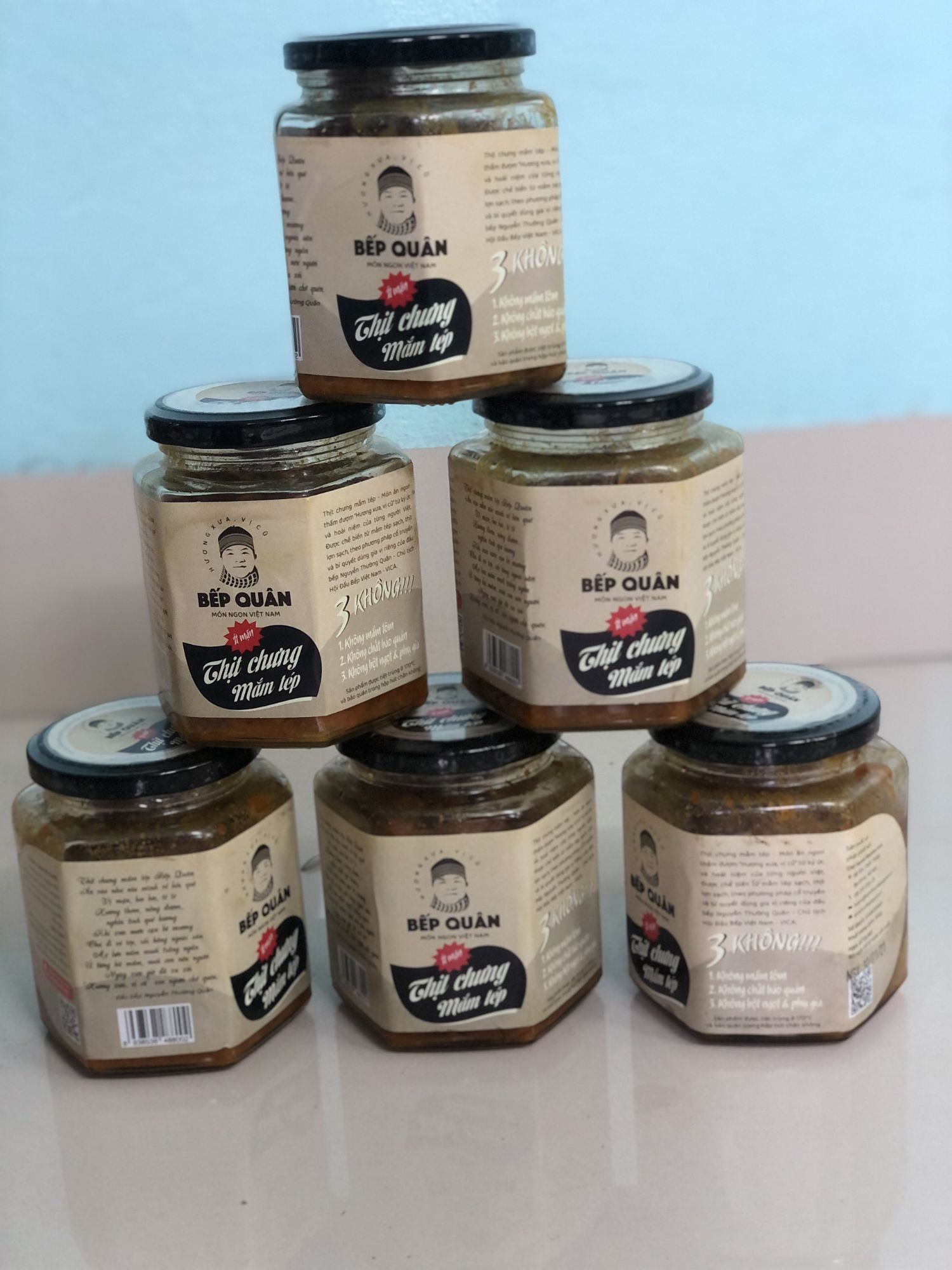 THỊT CHƯNG MẮM TÉP BẾP QUÂN
