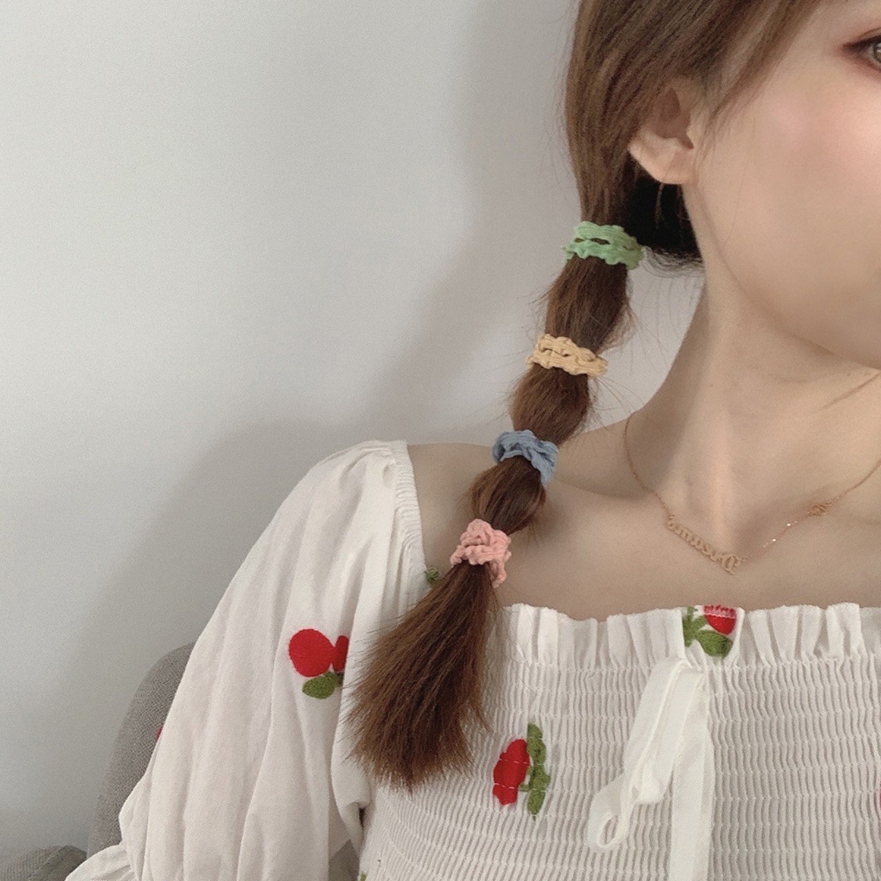 COMBO 6 THUN CỘT TÓC GỢN SÓNG CUTE