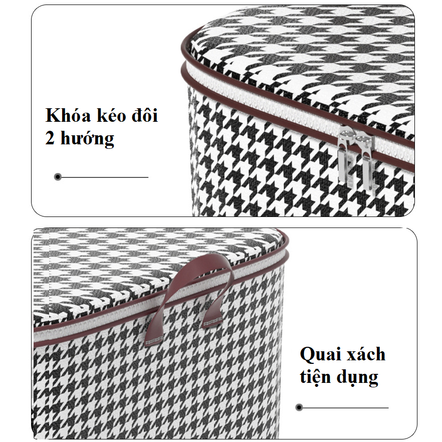 Túi đựng chăn màn kẻ sọc dung tích 100 lít