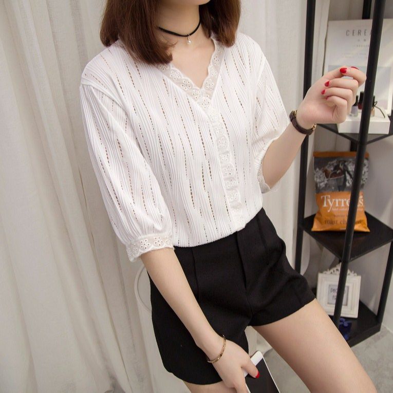 Áo Sơ mi nữ tay lỡ xinh xắn