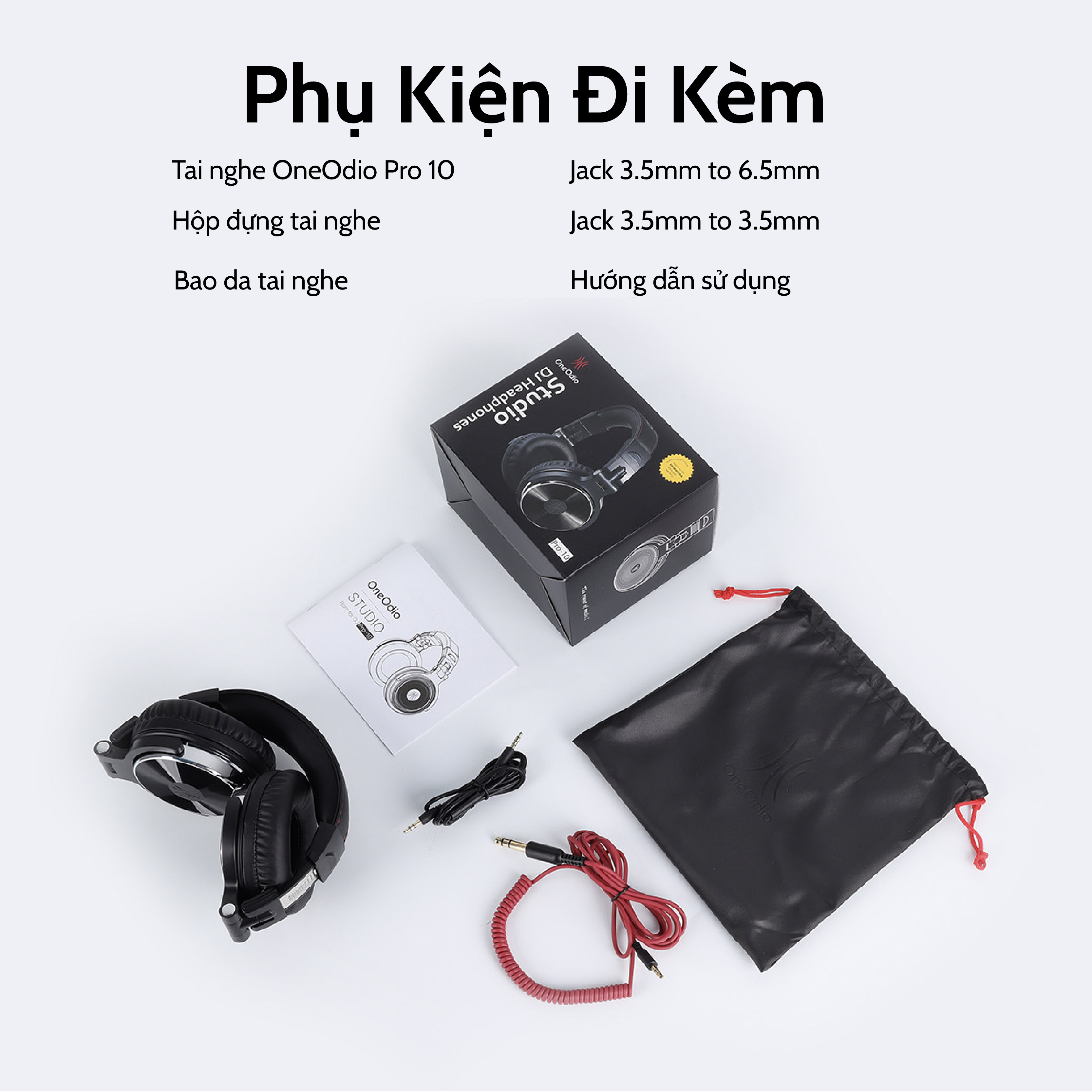 Tai nghe Headphone OneOdio Pro 10 Chính Hãng