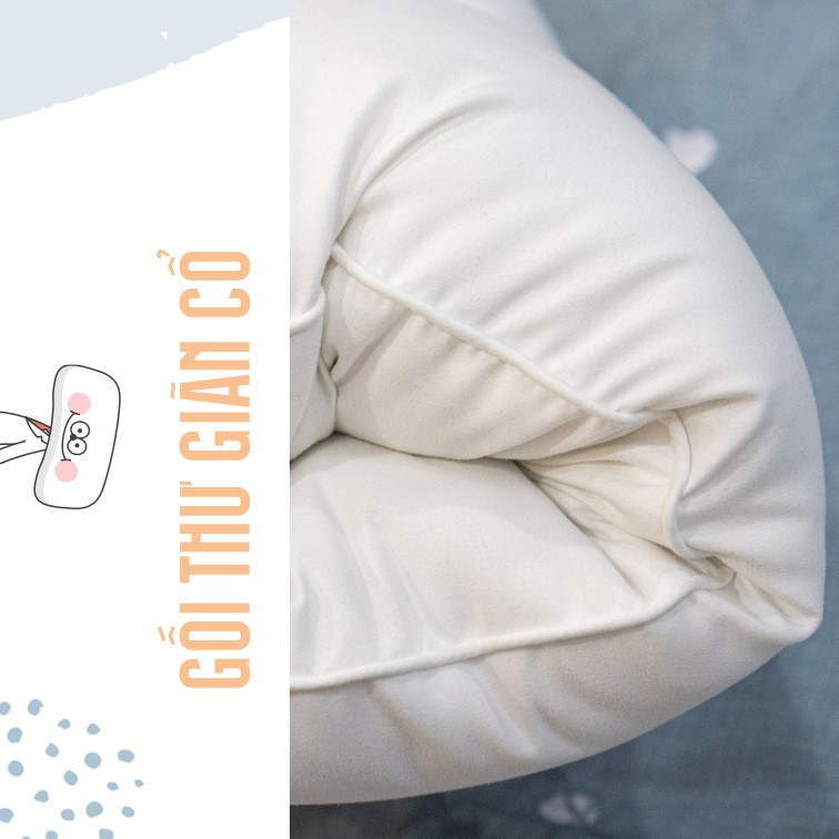 Ruột Gối Thư Giãn Cổ Everon (Gối thấp + Có tem điện tử chính hãng)