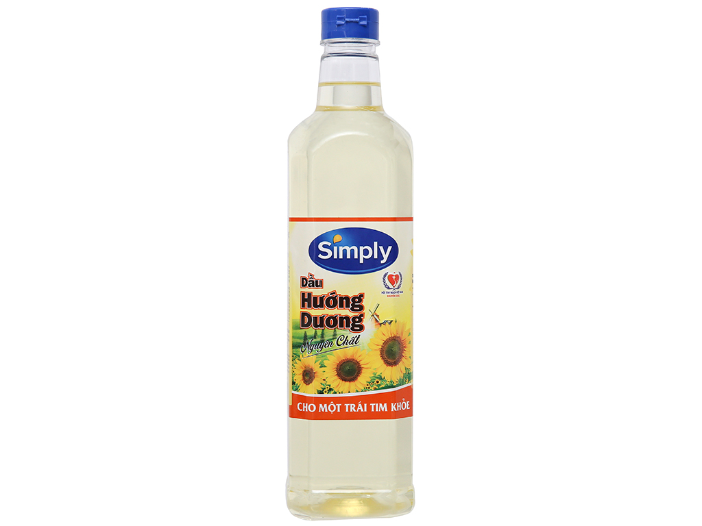 Dầu hướng dương Simply chai 1 lít