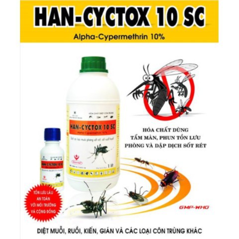 [ Thuốc diệt muỗi Han - Cyctox 10SC - 1 lít ]