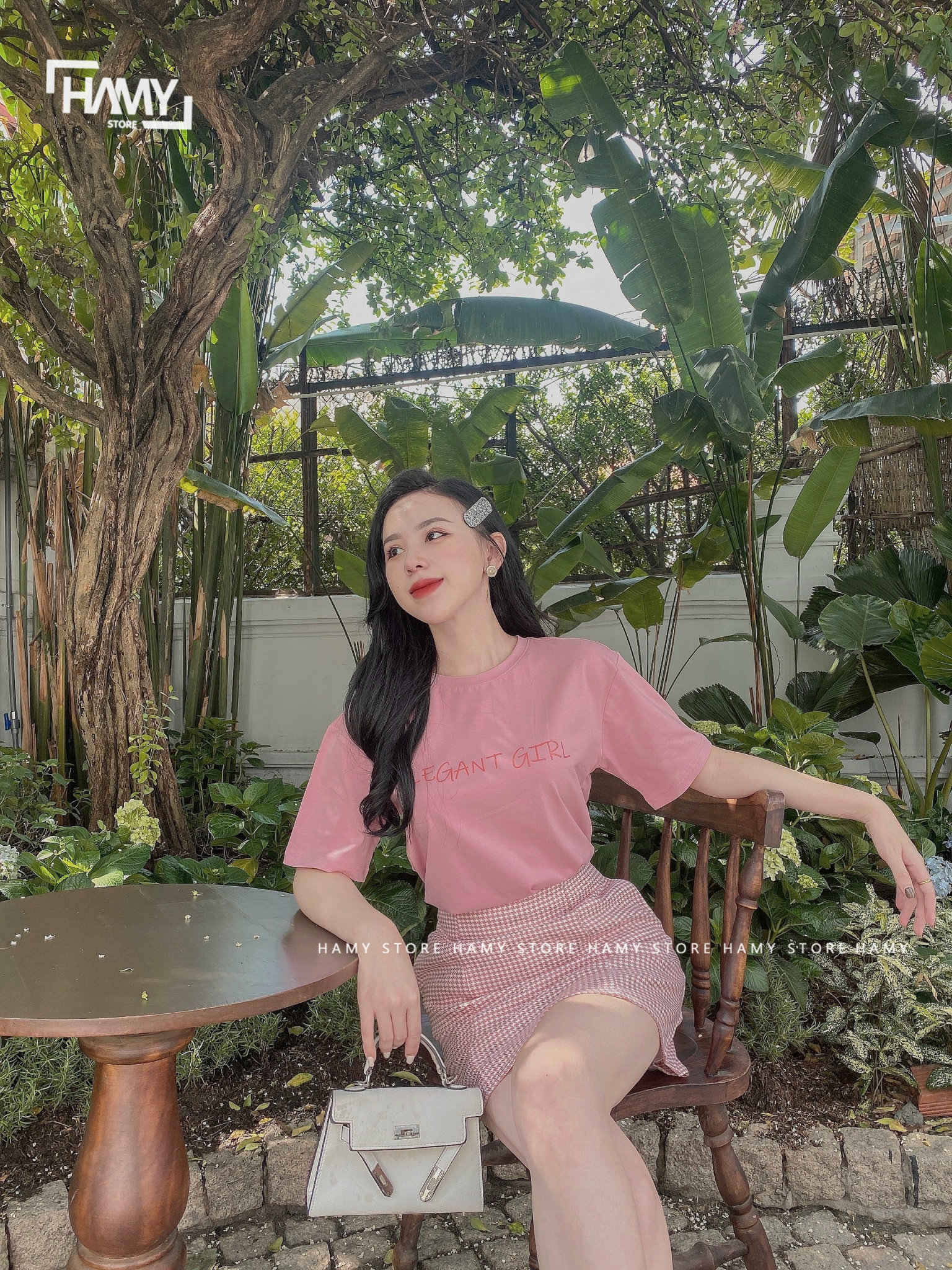 CHÂN VÁY CARO CHỮ A