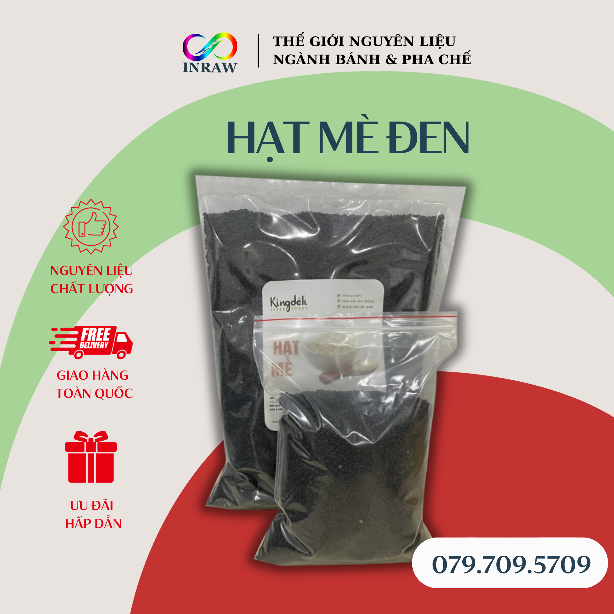 Hạt Mè Đen Nguyên Chất (100g / 200g)
