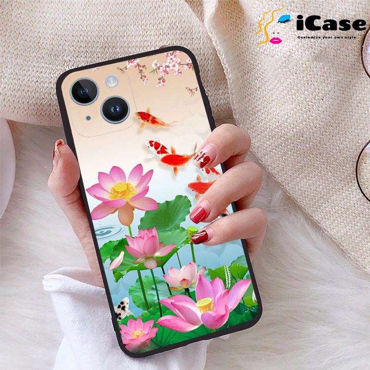 Ốp lưng iPhone 14 viền dẻo TPU BST Sen