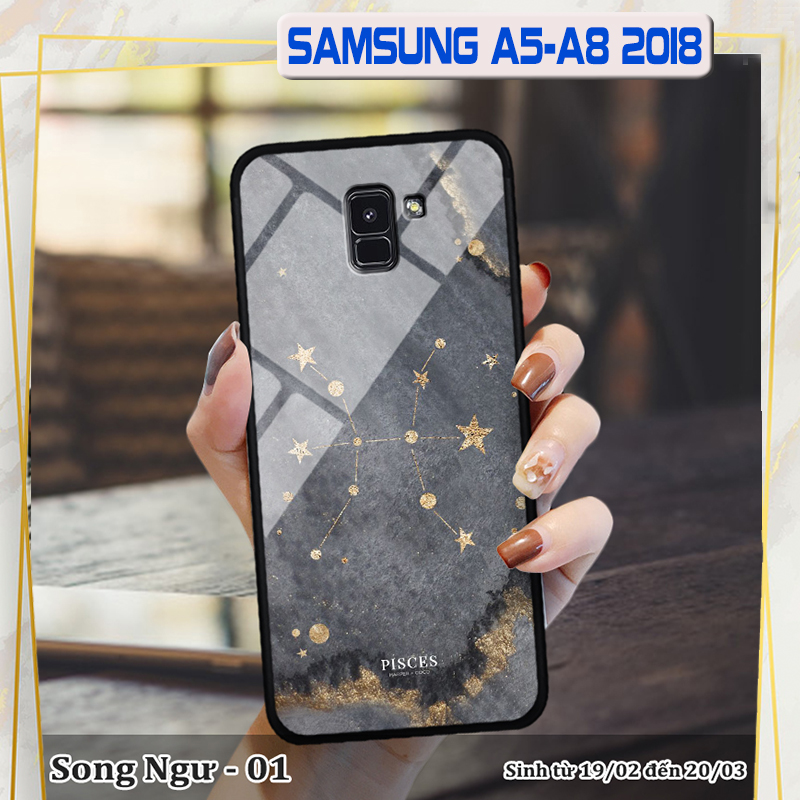 Ốp lưng Samsung Galaxy A8 (2018) in 3D cung hoàng đạo