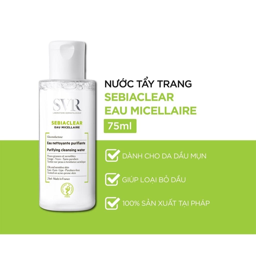 Nước Tẩy Trang Cho Da Dầu Mụn SVR Sebiaclear Eau Micellaire