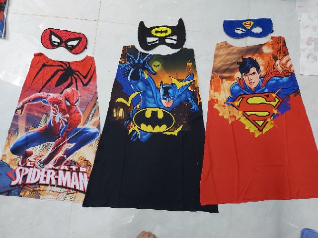 Set áo choàng và mặt nạ siêu anh hùng