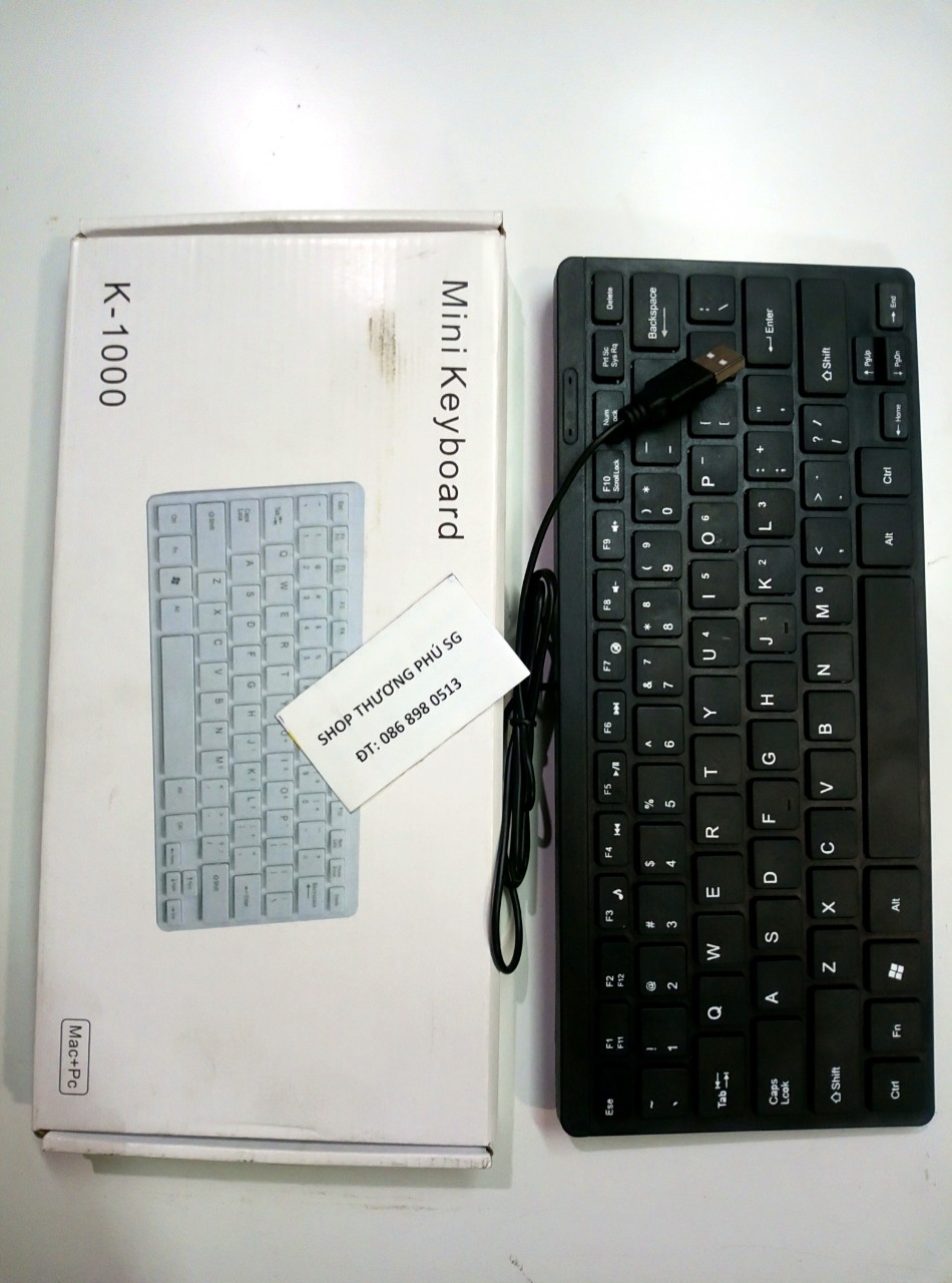 [HCM]Bàn phím Mini có dây Keyboard K1000 - Chuẩn USB