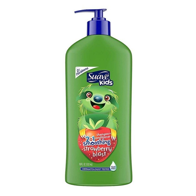 [HCM]Sữa Tắm Gội Không Cay Mắt Cho Bé SUAVE KID 532ml