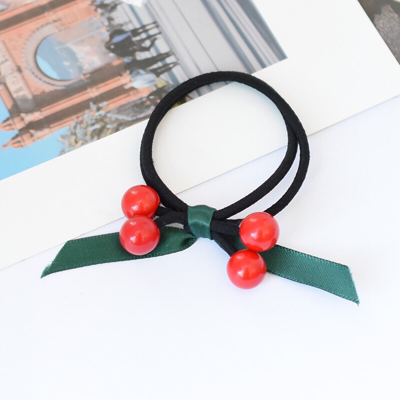 [FREESHIP + HOÀN TIỀN 50K] [ HOT ] Dây Buộc Tóc Hàn Quốc Cherry Mini Đính Nơ Xinh Xắn  Dây Buộc Tóc Hoa Quả Đẹp  Dây Buộc Tóc Hot Trend 2021 PKHP0013