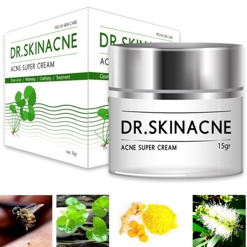 [HCM]1 HỘP Kem sạch mụn DR.Skinacne- giúp dưỡng trắng da xóa thâm liền sẹo 15g