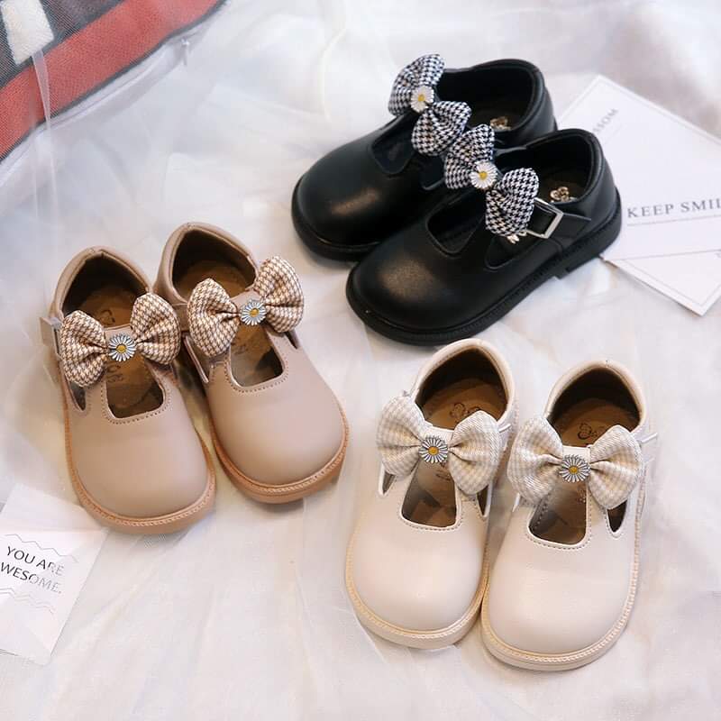 Giày bốt bé gái gắn nơ caro siêu mềm phong cách vintage BB001T, Boot bé gái, Bốt bé trai, Giày búp bê bé gái, Xăng đan cho bé - TOP sản phẩm BabyMall Vietnam