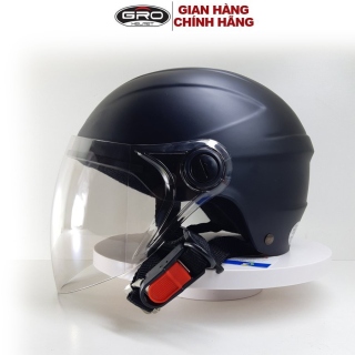 Bán sỉ - Nón mũ bảo hiểm nửa đầu GRO ST21 chính hãng có kính dài dành cho thumbnail