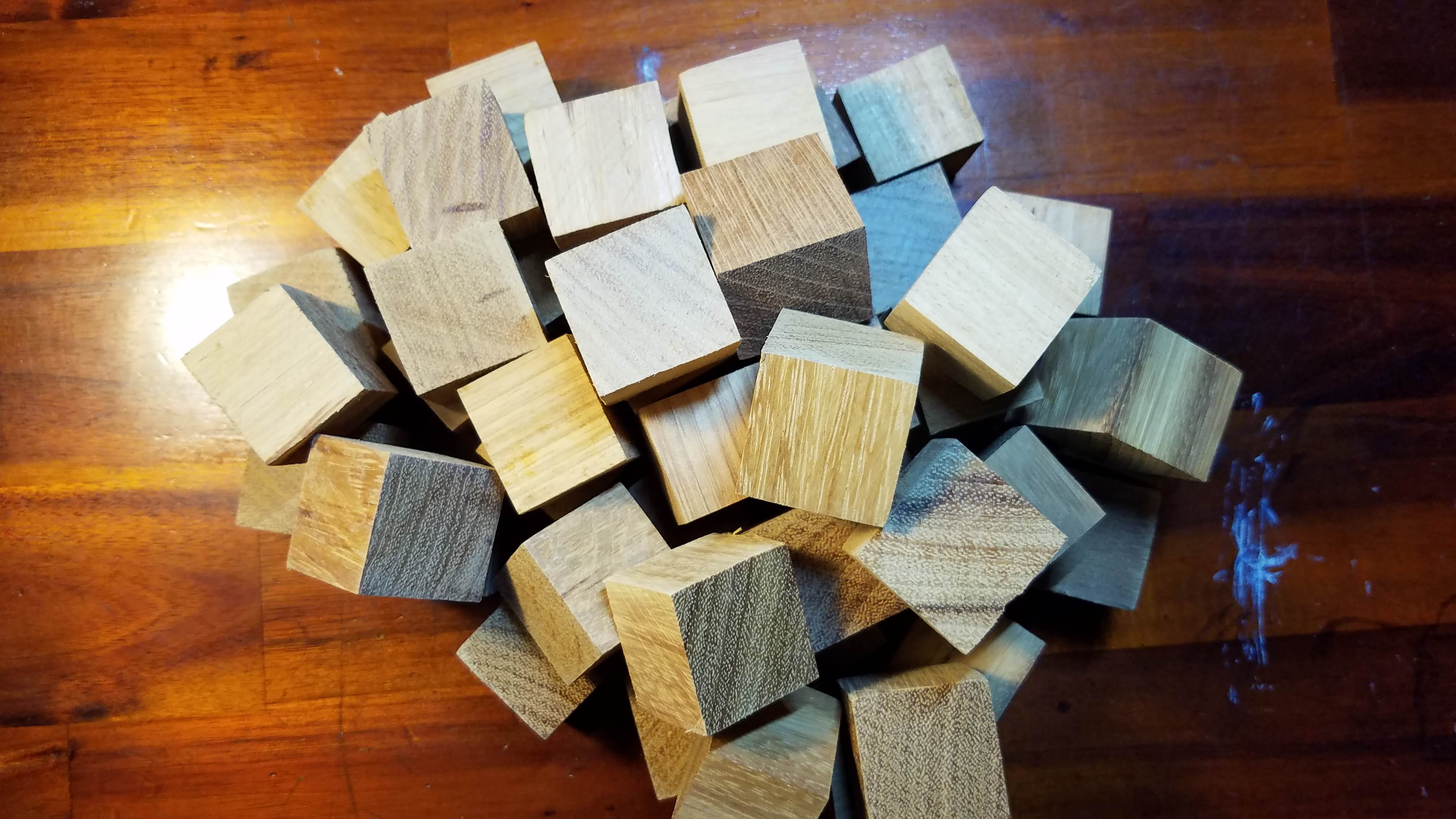 50 khối gỗ lập phương /cube 3 cm