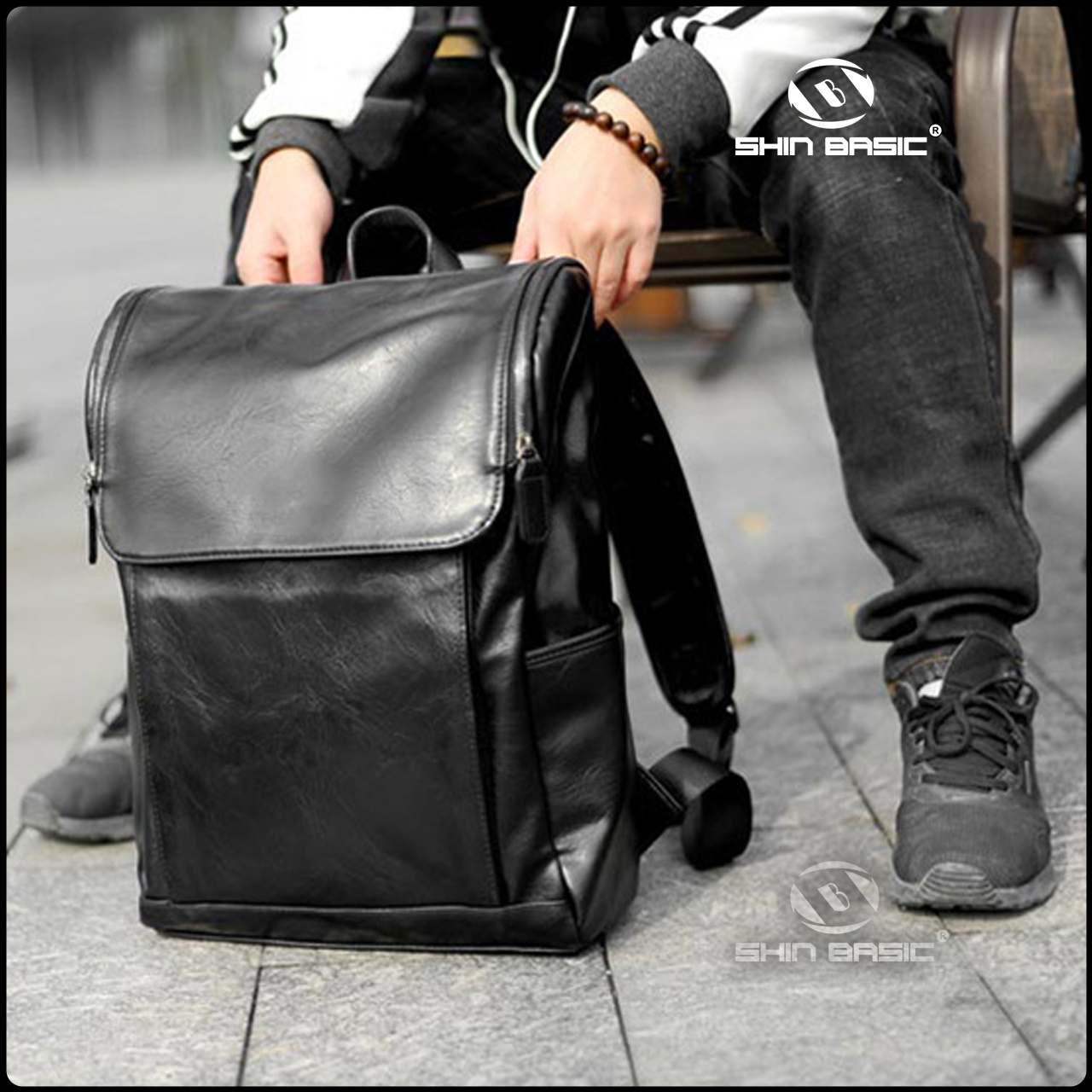 Ba Lô Da PU Cao Cấp Thời Trang hinBasic - SHIN9367