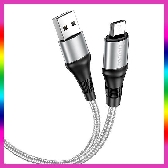 Cáp sạc nhanh Hoco.X50 dây dù chống đứt rối cho IP/Micro/typec dài 1m