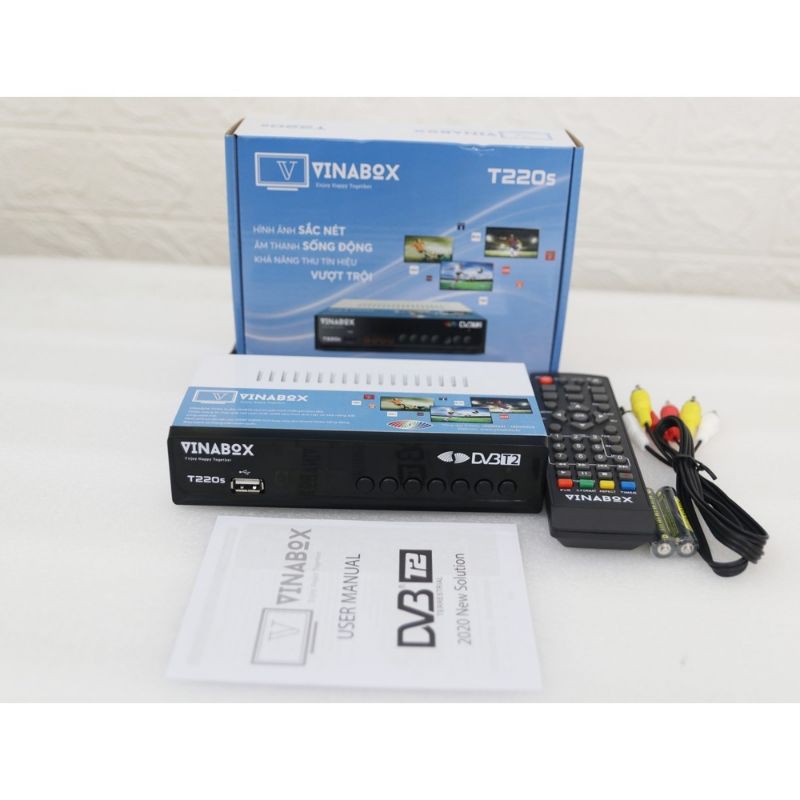 Đầu thu mặt đất dvbt2 Vinabox T220S Chính Hãng