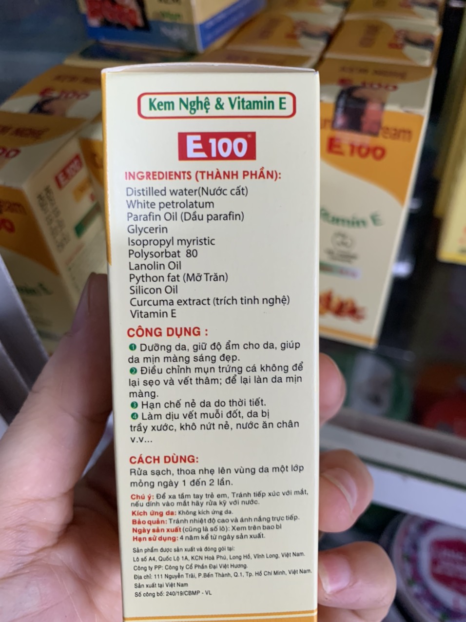 Kem nghệ E100