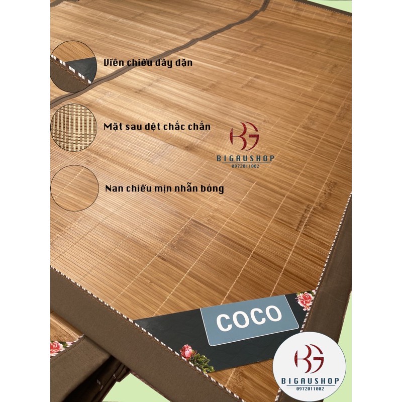 [Mã LIFEHL30K giảm 15% tối đa 30K đơn 150K] Chiếu trúc tăm tre kẻ gấu,chiếu nan mộc đẹp