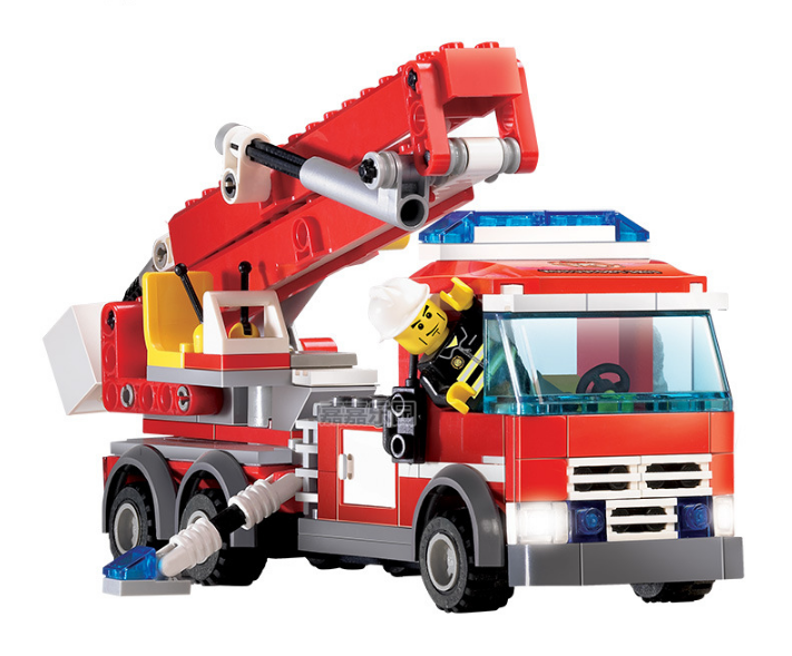 Bộ Lego Xếp Hình Xe Cứu Hỏa ( 244 Chi Tiết)