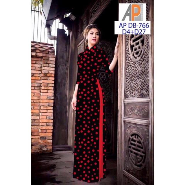 [HCM]Vải áo dài chấm bi