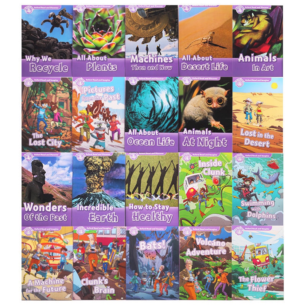 [Sách nhập khẩu] Oxford Read and Discover/ Imagine – Level 4 (20 quyển + File nghe)