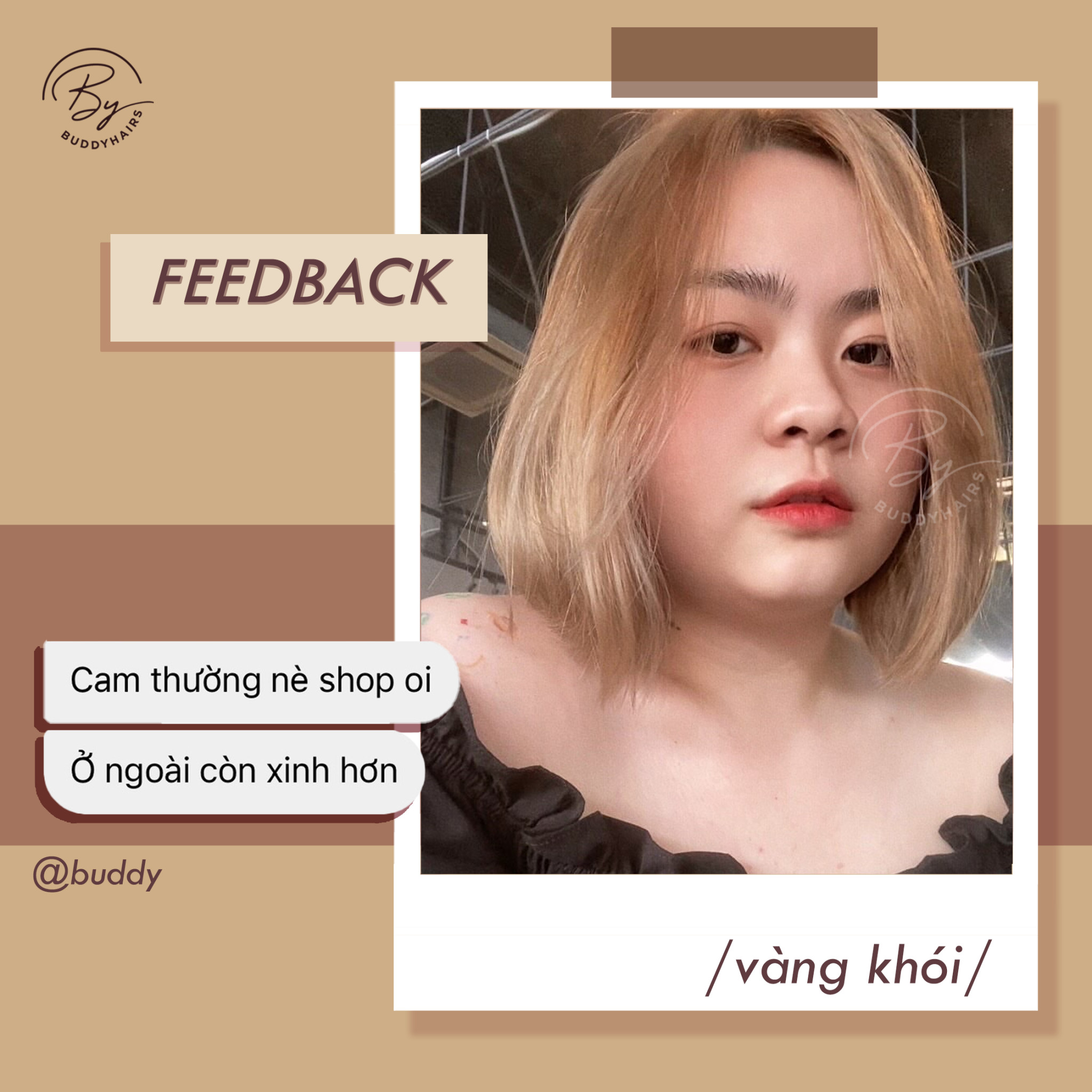 Thuốc nhuộm tóc Vàng khói buddyhairs
