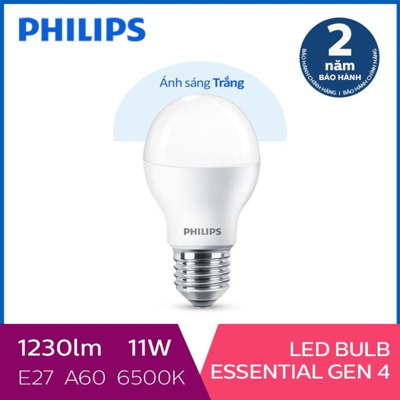 Bóng đèn Philips LED siêu sáng tiết kiệm điện Essential Gen4 11W E27 A60