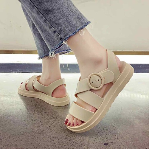 [HCM]Giày sandal nhựa khóa gài thoải mái đi mưa siêu êm