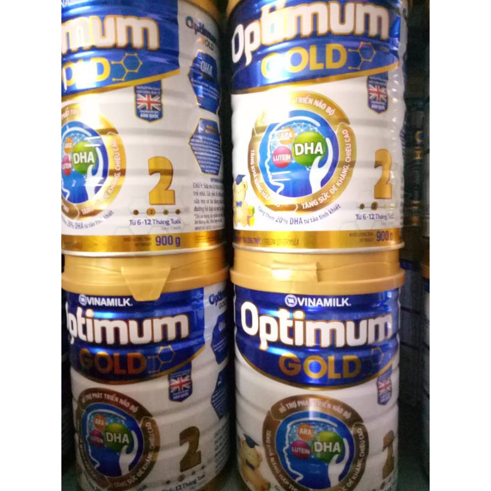 Sữa bột Vinamilk Optimum Gold số 2 (900g) date MỚI MẪU MỚI