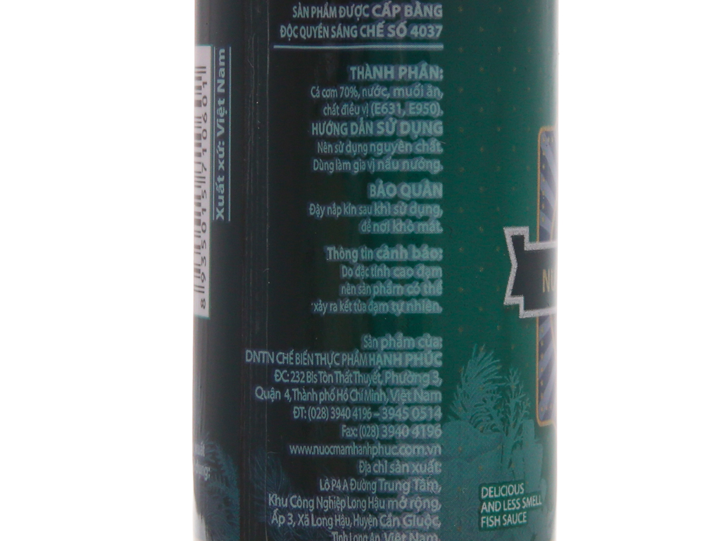 Nước mắm cá cơm Hạnh Phúc 60 độ đạm chai 50ml ( combo 5 chai)