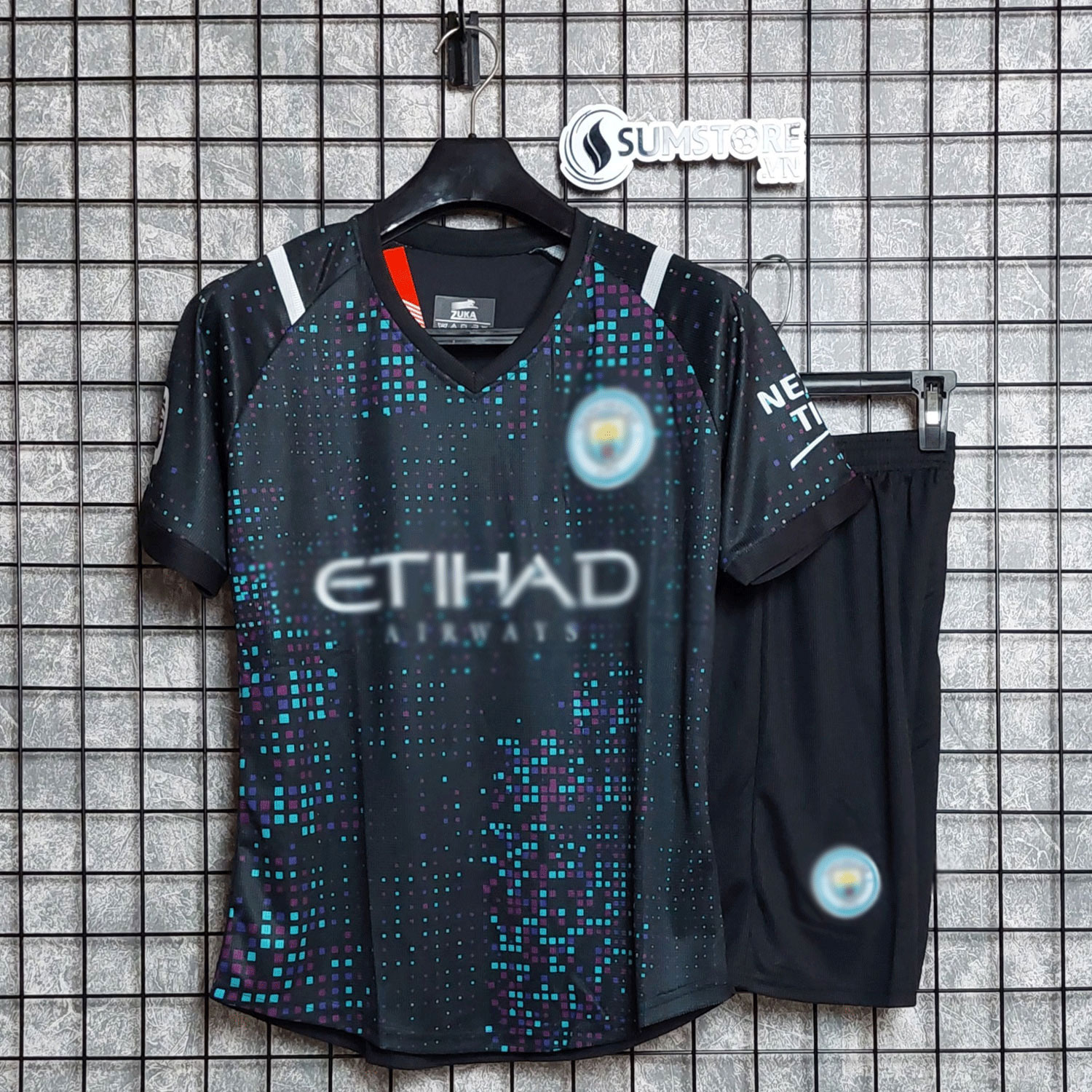 [HCM]Áo Bóng Đá Man City Đen Light ZK - Đồ Đá Banh 2022 2023