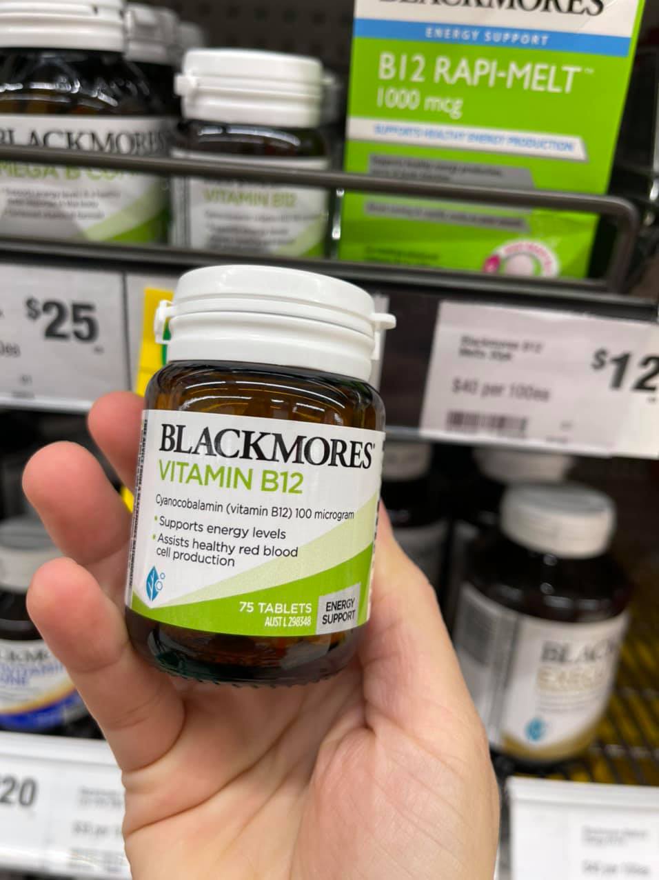 Vitamin B12 BLACKMORES Hộp 75 viên