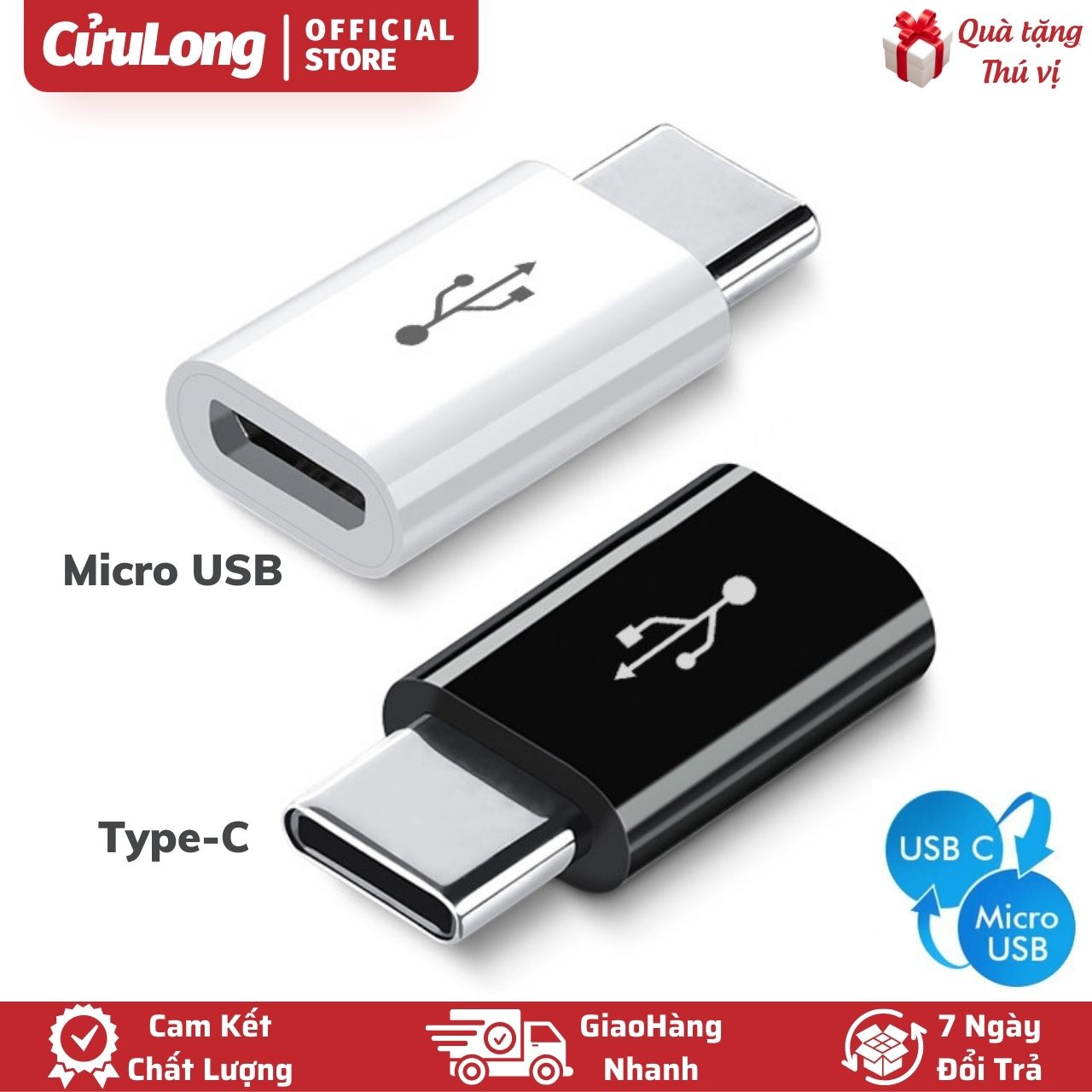 OTG Chuyển Đổi Micro USB Sang Type C cổng cắm Micro USB sang chân kết nối Type C cho Samsun Xiaom Opp Android