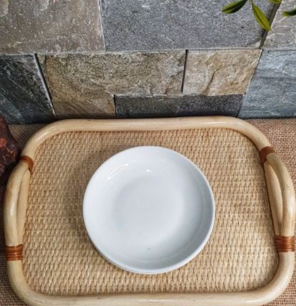 Combo 5 Đĩa Sứ Ảo Đựng Muối Tiêu Hàng Chuẩn